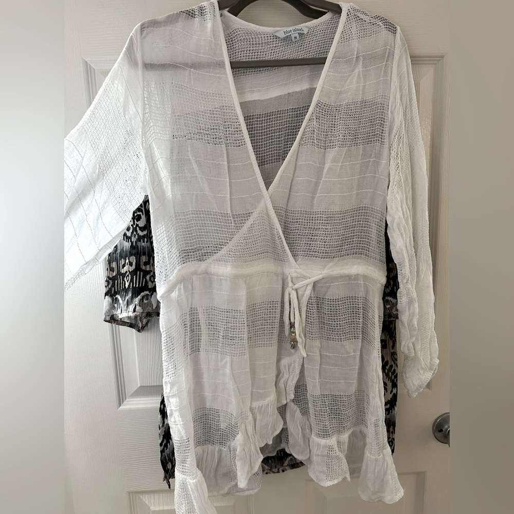 White Swimsuit Coverup